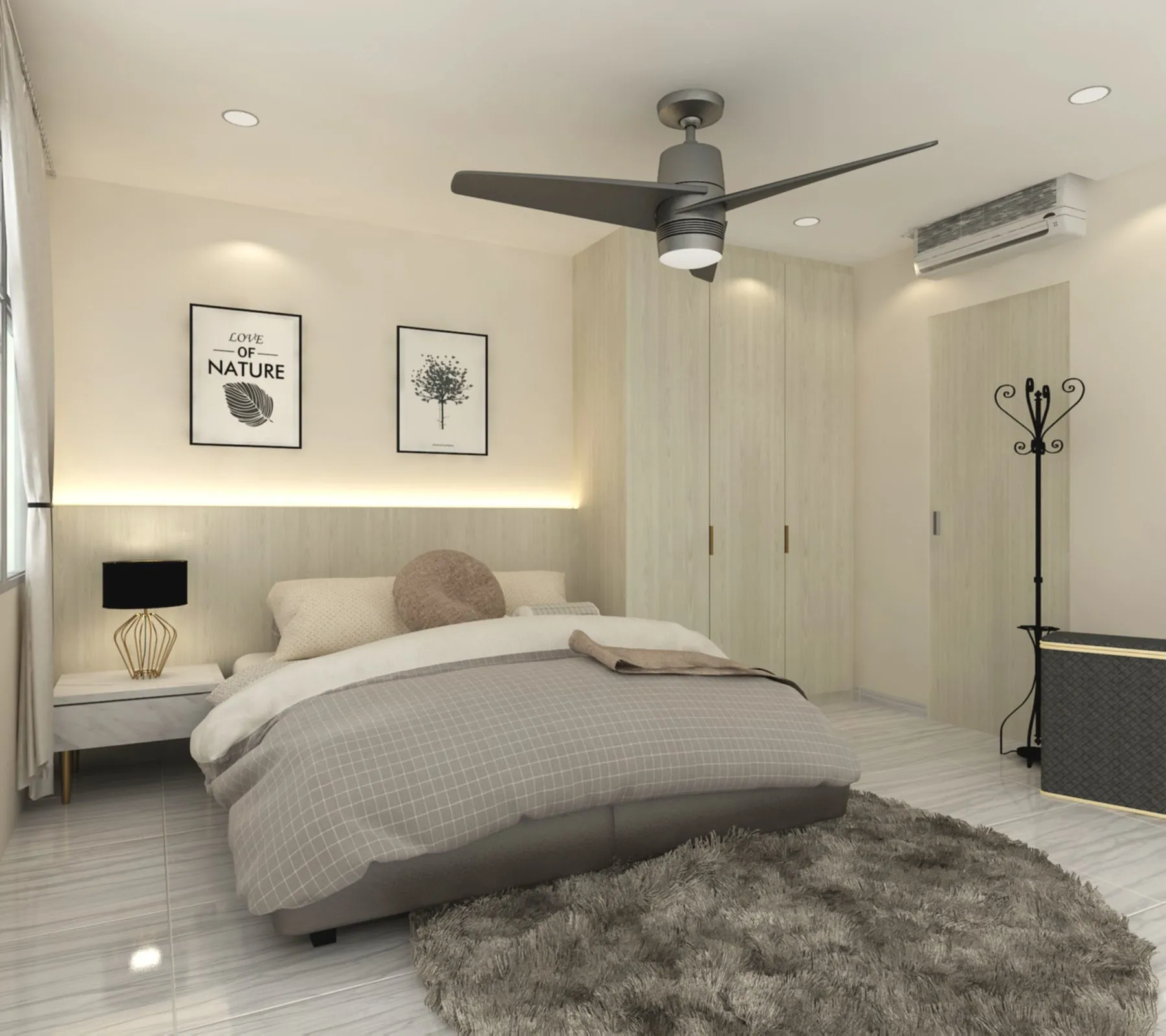 Renovated master bedroom by Home Reno